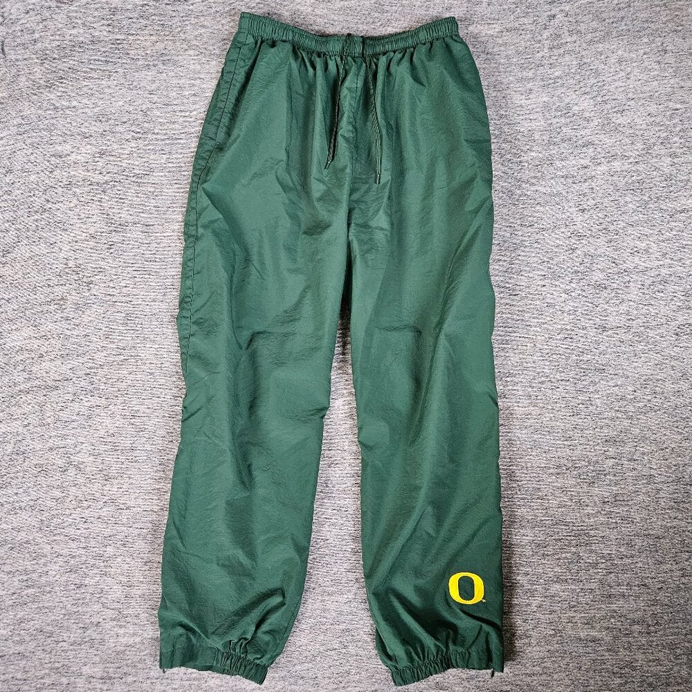 Vintage Y2K Nike Oregon Ducks Lined Pants Men's XL Green Warm Up Track